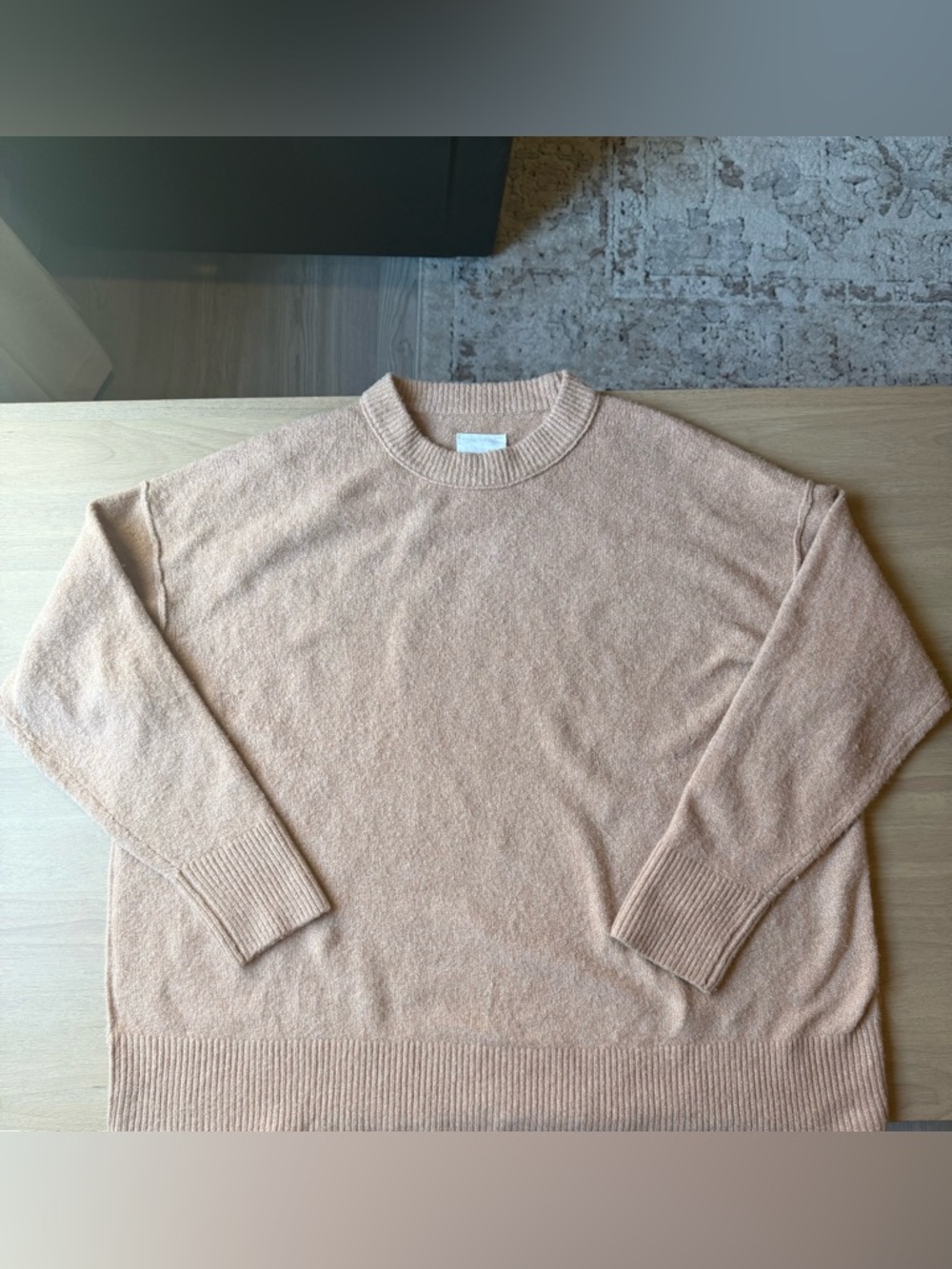 Aerie Women's Tan Pullover Sweater Long Sleeve Medium Comfy Loungewear